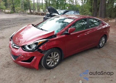 2016 Hyundai Elantra Se из США, поврежденный, VIN 5NPDH4AEXGH786379